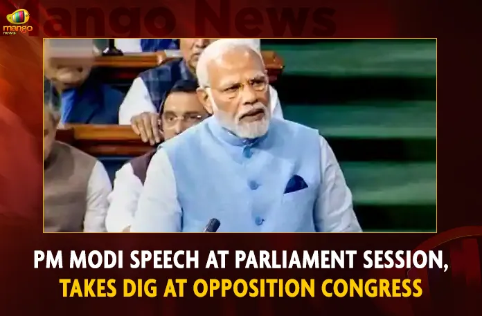 PM Modi Speech At Parliament Session, Takes Dig At Opposition Congress PM Modi Speech At Parliament Session Takes Dig At Opposition Congress,PM Modi Speech At Parliament Session,Takes Dig At Opposition Congress,Mango News,Parliament Budget Session,PM Modi Replies on Motion,Thanks on President's Address in Lok Sabha,National Politics News,National Politics And International Politics,National Politics Article,National Politics In India,National Politics News Today,National Post Politics,Nationalism In Politics,Post-National Politics,Indian Politics News,Indian Government And Politics,Indian Political System,Indian Politics 2023,Recent Developments In Indian Politics,Shri Narendra Modi Politics,Narendra Modi Political Views,President Of India,Indian Prime Minister Election