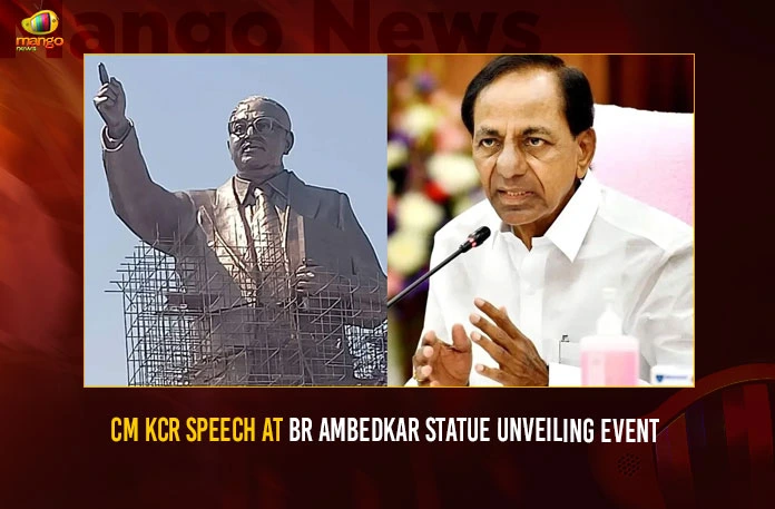CM-KCR-Speech-At-BR-Ambedkar-Statue-Unveiling-Event CM KCR Speech At BR Ambedkar Statue Unveiling Event,CM KCR Speech At BR Ambedkar Statue,BR Ambedkar Statue Unveiling Event,CM KCR Speech,Mango News,CM KCR KCR Unveiling 125 Feet BR Ambedkar Statue,125 Feet BR Ambedkar Statue Inauguration Live,CM Sri. KCR Unveiling the 125 Feet Statue,Indias Tallest Statue,125 Feet Dr BR Ambedkar Statue News Today,CM KCR News And Live Updates,CM KCR To Inaugurate 125 Feet Dr BR Ambedkar Statue,Dr BR Ambedkar Statue Latest News,Dr BR Ambedkar Statue Latest Updates,Dr BR Ambedkar Statue Today Near Hussain Sagar Hyderabad,Hyderabad News,Indias Tallest Ambedkar Statue Set For Inauguration,Telangana CM KCR To Unveil Indias Tallest Statue,Telangana Latest News and Updates