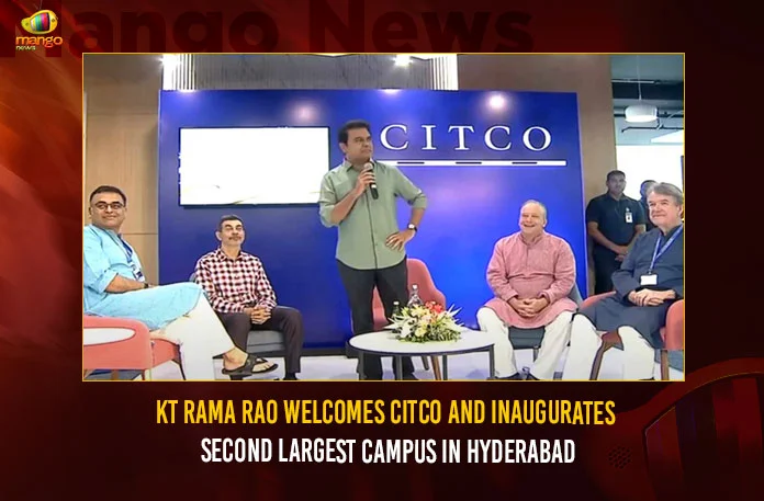 KT-Rama-Rao-Welcomes-CITCO-And-Inaugurates-Second-Largest-Campus-In-Hyderabad KT Rama Rao Welcomes CITCO And Inaugurates Second Largest Campus In Hyderabad,KT Rama Rao Welcomes CITCO,KT Rama Rao Inaugurates Second Largest Campus,Second Largest Campus In Hyderabad,Mango News,CITCOs Center of Excellence,New Unit at Knowledge City in Hyderabad,Telangana IT Minister KTR Latest News,Telangana CITCO Latest News and Updates,KTR Inaugurates CITCO Company At Knowledge City,KTR Entry At CITCO Company Inauguration,Minister KTR Live,CITCO opens new unit in Hyderabad,Citco opens new permanent Center,Telangana Latest News and updates