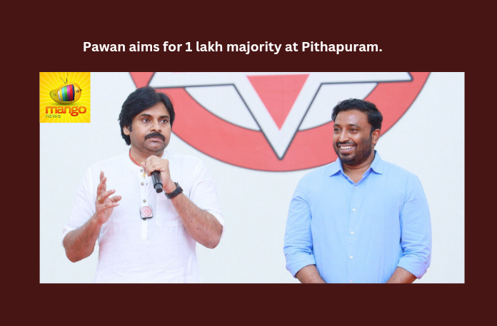 Pawan Aims For 1 Lakh Majority At Pithapuram Pawan Aims For 1 Lakh Majority At Pithapuram ,Pawan Aims For 1 Lakh Majority, 1 Lakh Majority At Pithapuram, Majority At Pithapuram, 1 Lakh, Jana sena, Majority, Pawan kalyan, Pithapuram, Tea Time, Uday Srinivas, CM Jagan, AP Live Updates, Andhra Pradesh, Political News, Mango News