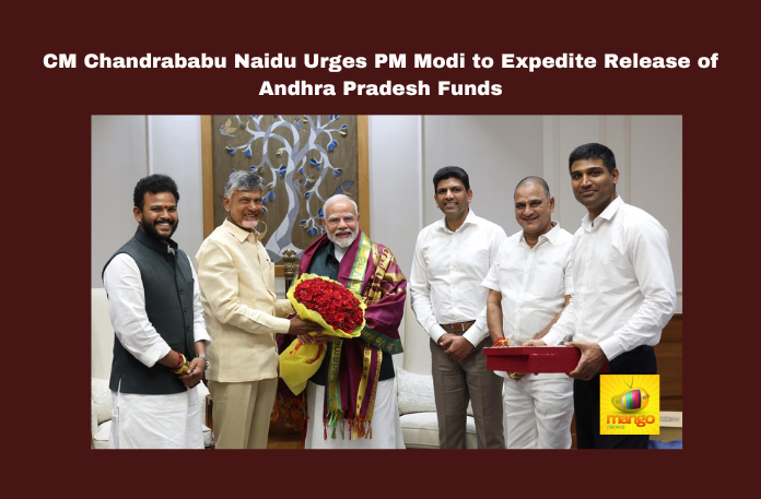 CM Chandrababu Naidu Urges PM Modi to Expedite Release of Andhra Pradesh Funds CM Chandrababu Naidu Urges PM Modi to Expedite Release of Andhra Pradesh Funds,Mango News,CM Chandrababu Naidu,CM Chandrababu,CM Chandrababu Latest News,CM Chandrababu News,CM Chandrababu Live,CM Chandrababu Pressmeet,CM Chandrababu Speech,TDP,TDP Latest News,CM Chandrababu Naidu Delhi Tour Updates,CM Chandrababu Naidu Delhi Tour,CM Chandrababu Delhi Tour Updates,PM Modi,PM Modi News,PM Modi Latest News,CM Chandrababu Naidu Urges PM Modi,Andhra Pradesh Funds,Andhra Pradesh,AP,AP News,AP Latest News,Chandrababu Naidu meets PM Modi,CM Chandrababu Urges PM Modi for Early Release of AP Funds,CM Naidu meets PM Modi,CM Chandrababu Naidu seeks funds for Andhra Pradesh,Amaravati Construction,Andhra Pradesh Development,Andhra Pradesh Funds,Chandrababu Naidu,Narendra Modi,Polavaram Project,Union Budget,Visakha Steel Plant
