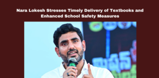 Nara Lokesh Stresses Timely Delivery of Textbooks and Enhanced School Safety Measures, Nara Lokesh Stresses Timely Delivery of Textbooks, Enhanced School Safety Measures, Nara Lokesh, Andhra Pradesh, School Education, Textbooks, Anakapalli Incident, Question Paper Leaks, Parent-Teacher Meeting, Teachers' Day, Education Policy, Sports Meets, School Safety, CM Chandrababu Naidu, Pawan Kalyan, AP Live Updates, AP Politics, Political News, Mango News