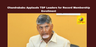 Chandrababu Applauds TDP Leaders for Record Membership Enrollment, Chandrababu Naidu, TDP membership drive, Telugu Desam Party, Nara Lokesh, Amaravati news, Andhra Pradesh politics, grassroots activists, permanent membership, road repairs, land issues, CM Chandrababu, Andhra Pradesh, AP Live Updates, Live Updates, Breaking News, Headlines, Live News, Mango News