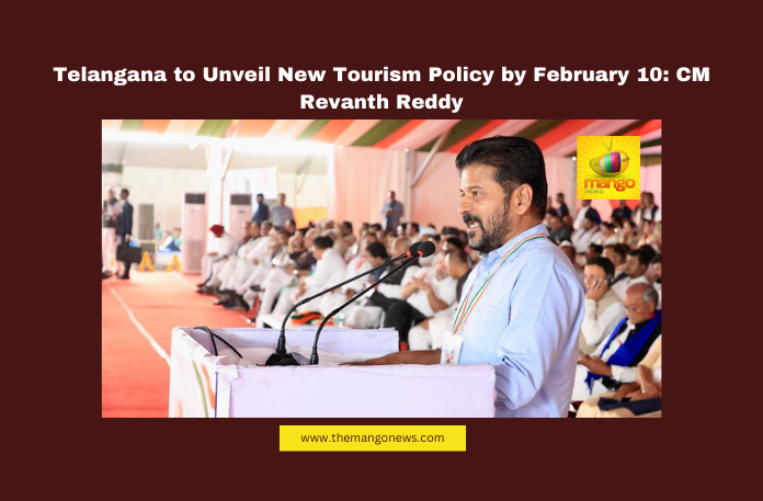 Telangana to Unveil New Tourism Policy by February 10: CM Revanth Reddy Telangana to Unveil New Tourism Policy by February 10: CM Revanth Reddy, Telangana Tourism, New Tourism Policy, Revanth Reddy, Eco-Tourism, Temple Tourism, Sammakka Saralamma Jatara, Hyderabad Tourist Attractions, Telangana Development, Godavari Pushkaralu, Krishna Pushkaralu, Hyderabad News Updates, Telangana, TS Live Updates, TS Political News, Political News, Mango News