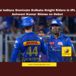 Mumbai Indians Dominate Kolkata Knight Riders in IPL 2025, Ashwani Kumar Shines on Debut,Mango News,Andre Russell, Ashwani Kumar, cricket, Deepak Chahar, IPL 2025, IPL debut, IPL match highlights, Kolkata Knight Riders, Mumbai Indians, Rickelton, Suryakumar Yadav,MI,KKR,IPL 2025 Live,IPL 2025 Cricket,Cricket News,MI Dominate KKR in IPL 2025,IPL Live,IPL News,Cricket Score