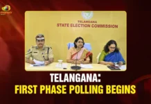 Telangana Votes Today: First Phase of Gram Panchayat Elections Begins Across State First Phase Polling Begins