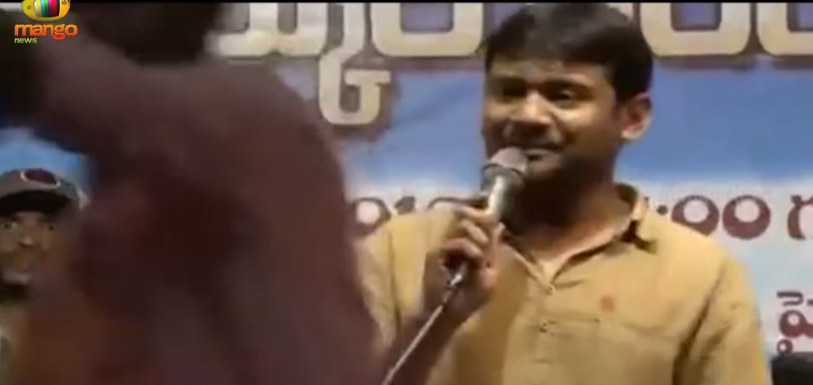 shoe attack on kanahiya kumar