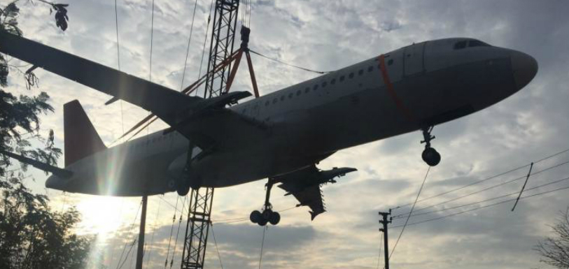 Watch: Crane carrying Air India Plane crashes in Hyderabad