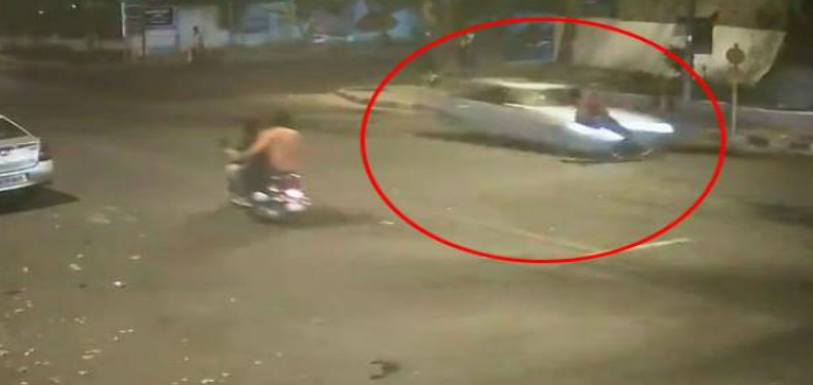 Watch: Minor Speeding Mercedes kills a man in Delhi