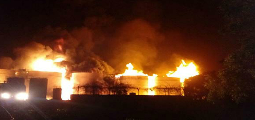 Visakhapatnam: Huge fire broke out at Bio-desiel factory, 40 fire tenders rushed