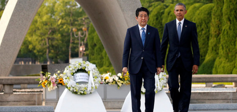 Obama lays wreath for Hiroshima victims in first US presidential visit -Mango News
