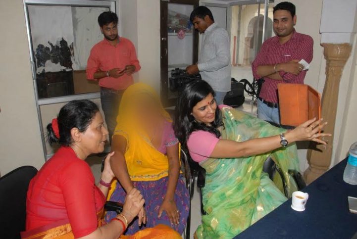 Rajasthan Women Commission Spoted Clicking Selfies With Rape Victim, Pics Go Viral