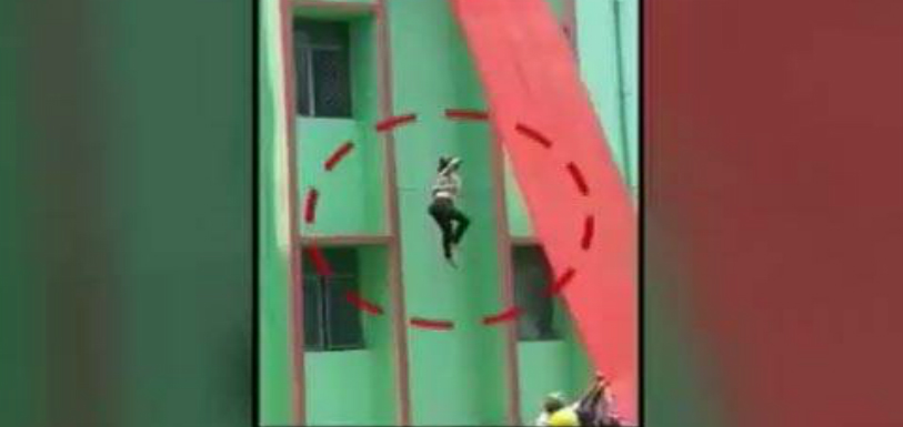 Teacher Falls Off From 3rd Floor During Mock Drill in Moradabad - MANGO nEWS