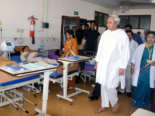 patnaik visits sum hospital patients