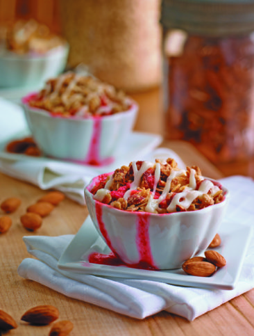 Almond And Strawberry Crumble UK Food