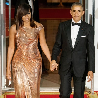 FLOTUS and POTUS at their last state dinner at the White House. 