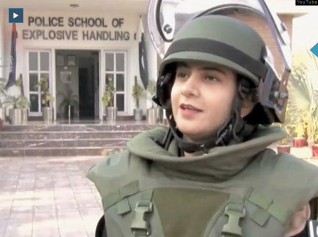 rafia in bomb disposal squad pakistan