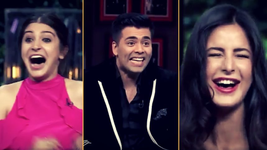 The girls caused a laughing riot on the show and lead to Karan Johar's meltdown.