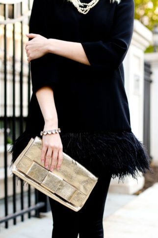 A black dress and a shiny clutch, forget party you are ready to hit the Red Carpet!