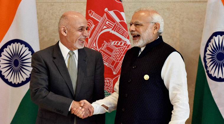 Afghanistan President Dr.Ashraf Ghani and Prime Minister Narendra Modi at the Heart of Asia conference before the Bilateral talks. 