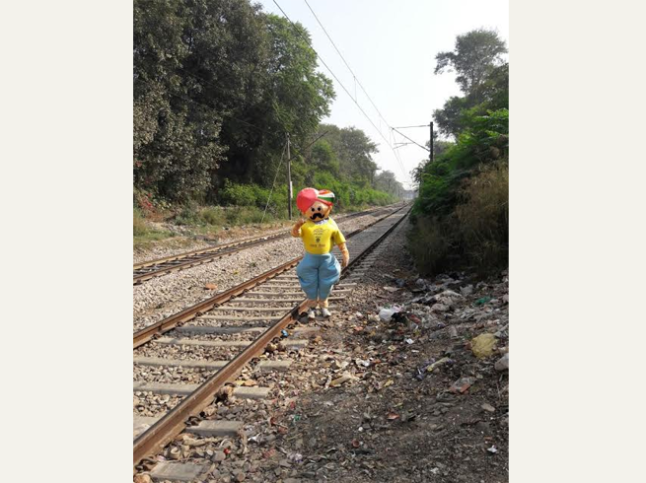 The cleanliness mascot will be a whistle blower for the open defacators.