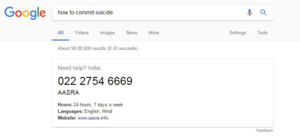 google suicide