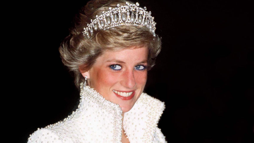 FILE - 27 AUGUST 2012 for ANNIVERSARY AUGUST 31: On Friday, August 31st Diana, Princess of Wales was killed in an automobile crash in Paris, France 15 years ago in 1997. Please refer to the following profile on Getty Images Archival for further imagery. http://www.gettyimages.com/Search/Search.aspx?EventId=119776964&EditorialProduct=Archival#esource=maplinARC_uki_aug12 HONG KONG - NOVEMBER 10: Princess Of Wales In Hong Kong Wearing An Outfit Described As The Elvis Look Designed By Fashion Designer Catherine Walker. Tour Dates 7-10 November. (exact Day Date Not Certain) (Photo by Tim Graham/Getty Images)