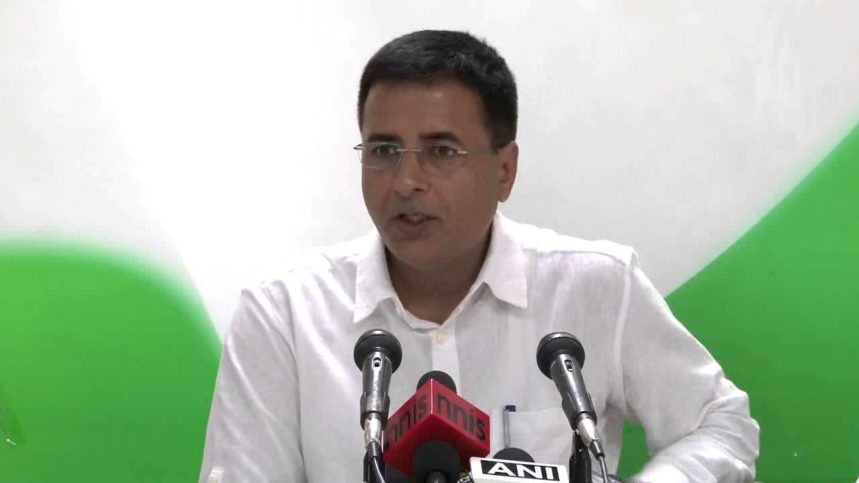 Congress Spokesperson Randeep Surjewala announcing Congress Party's three phase protest against Demonetisation.