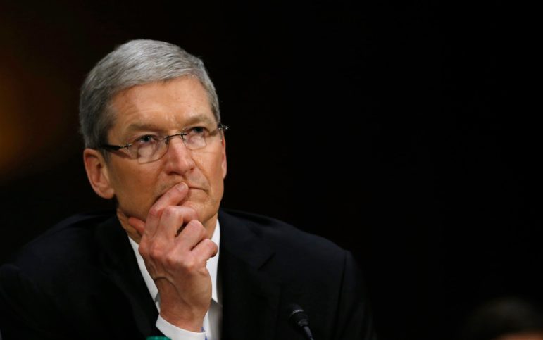 Tim Cook's incentives were cut by 15% owing to fall in sales.