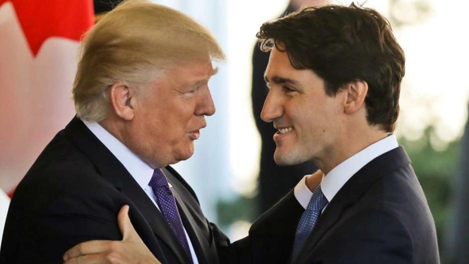 trump trudeau us canada handshake
