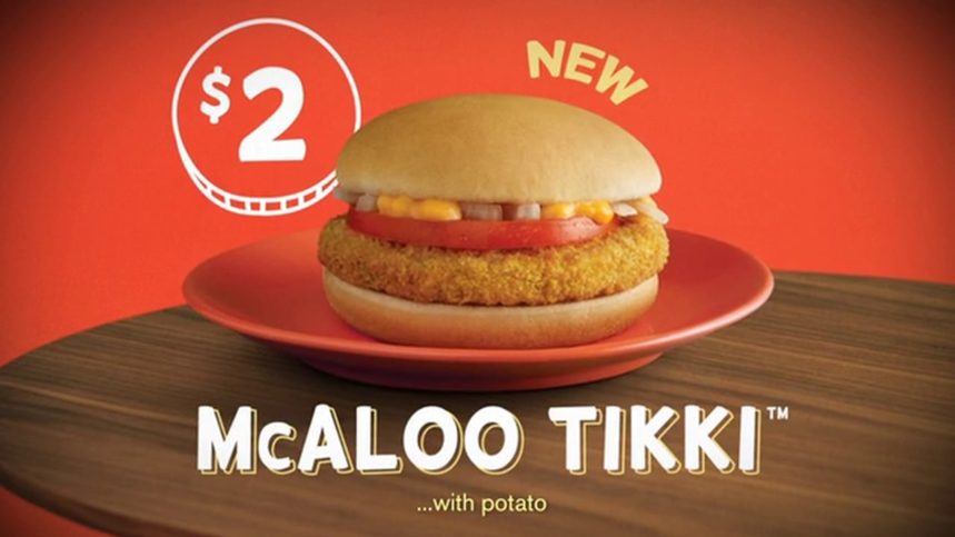 McAloo Tikki McDonald's India