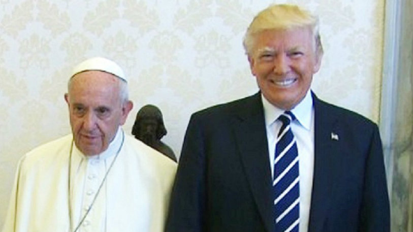 Trump Meets Pope,Chubby President Meets Pope,Donald Trump met Pope,Santo Tomas University,global warming, Pope Francis and Trump,international news