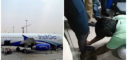 Indigo Air Hostess Makes Harasser Touch Her Feet,Mango News,Rajiv Gandhi International Airport in Hyderabad,Indigo Air Hostess Viral Video,IndiGo Employee Orders Man To Touch Her Feet,Two Drunk Mens Misbehave With Indigo Air Hostess