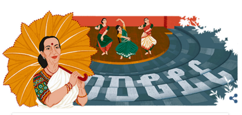 Mrinalini Sarabhai Featured In Today Google Doodle,Mango News,Breaking News Headlines,India News Live Updates,Today Google Doodle,Legendary dancer Mrinalini Sarabhai,Mrinalini Sarabhai 100th Birth Anniversary,Google Doodle celebrates Indian classical dancer Mrinalini Sarabhai