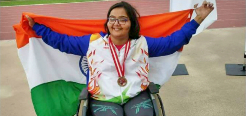 Ekta Bhyan Wins Gold And Bronze In Para Athletics Grand Prix 2018, Haryana girl clinches gold and bronze at Para Athletics, India's Ekta wins a gold and bronze at World Para Athletics, Gritty Haryana Girl Makes Proud, Mango News, Latest Sports News, India News Headlines, Breaking News Today