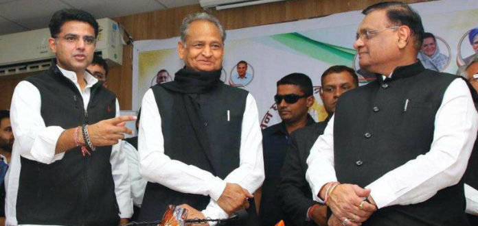 Rajasthan Elections - Congress Releases Manifesto 2018, Rajasthan Assembly Polls 2018, Congress Manifesto for Rajasthan Polls, Rajasthan Elections Latest News, Mango News, Congress Party Rajasthan Manifesto, States Assembly Election 2018 Updates, Rajasthan State Polls 2018 Latest News