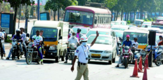 Traffic Alert In Kukatpally For 10 Days, Cyberabad Traffic Police, Kukatpally Latest News, Traffic diversion in Kukatpallly, Hyderabad Traffic Latest News, Traffic congestion in Kukatpally, Hyderabad new cement concrete roads, Mango News