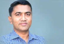 Pramod Sawant Takes Oath As CM Of Goa Pramod Sawant Takes Oath As CM Of Goa, BJP Pramod Sawant Takes Oath, Goa Chief Minister Pramod Sawant, Pramod Sawant is Manohar Parrikar's successor, Goa New CM latest update, Mango News, Pramod Sawant sworn in as Goa CM, Goa Latest news and updates