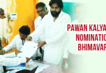 Pawan Kalyan Files Nomination In Bhimavaram Pawan Kalyan Files Nomination In Bhimavaram, Pawan Kalyan Nomination latest news, Janasena Chief Pawan Kalyan Latest updates, Pawan Kalyan from Bhimavaram, Mango News, #Elections2019, Lok Sabha election 2019 live updates, AP Elections latest news, Andhra Pradesh Assembly Elections, AP Polls live news