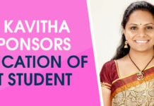 Telangana K Kavitha Sponsors Education Of IIT Student, Mango News, Telangana Woman MP Kavitha, Kavithe Telangana Jagruthi, K Kavitha Sponsors IIT Student Education, Kalvakuntla Kavitha latest news, TRS Party latest news and updates, Telangana Jagruthi Student Wing
