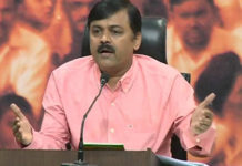 Lok Sabha Elections – Shoe Thrown At BJP MP Lok Sabha Elections – Shoe Thrown At BJP MP, Who is Shakti Bhargav, Shoe Thrown At BJP MP Narasimha Rao, Lok Sabha Elections 2019, Shoe hurled at BJP MP GVL Narasimha Rao, Mango News, Lok Sabha election tracker LIVE, elections 2019, Lok Sabha Election News,