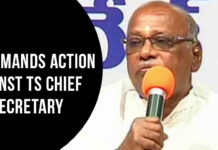 Telangana Lok Sabha Elections – INC Demands Action Against TS Chief Secretary Telangana Lok Sabha Elections – INC Demands Action Against TS Chief Secretary,Mango News,Lok Sabha Elections 2019,Telangana Protects Its Own KCR Against Outsider Chandrababu,Telangana Pradesh Congress Committee Latest News,Indian National Congress Latest News