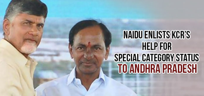 AP Assembly Elections – Naidu Enlists KCR’s Help For SCS To AP,Mango News,Special Category Status to AP,Andhra Pradesh Assembly and Lok Sabha elections,KCR Support for Andhra's Special Status,Andhra Pradesh Assembly election,Chandrababu Naidu and KCR, AP Elections live updates
