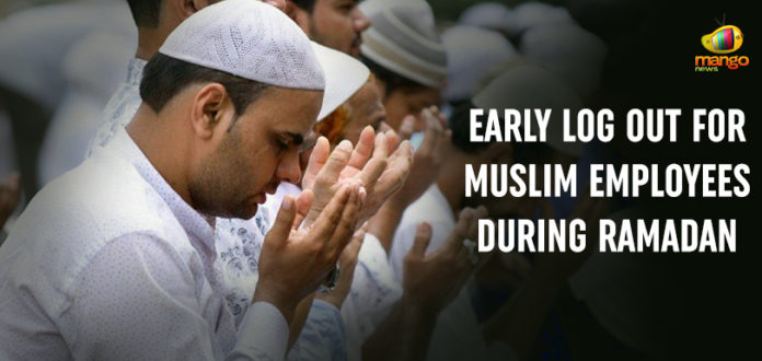 Early Log Out For Muslim Employees During Ramadan, Muslim employees allowed to leave office early, Accommodating Employees During Ramadan, Mango News, Muslim govt staff in Telangana, Telangana Govt Special Permission To Muslim Staff, Telangana govt Muslim employees can leave early, Mango News