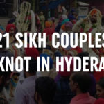 21 Sikh Couples Tie Knot In Hyderabad, mass marriage ceremony in Hyderabad, 21 Sikh couples marriage ceremony, Sikh couples mass marriage news, Mango News, Hyderabad mass weddings, 21 Sikh Couples Wedding News