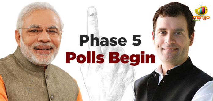 Lok Sabha Elections – Updates About The 5th Phase, Lok Sabha Election 2019 Phase 5 live, Election phase 5 news, #Phase5, Mango News, 5th Phase Elections polling percentage, Lok Sabha Elections 2019 live, major candidates for 5th phase polls, 2019 Phase 5 election states