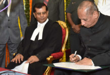 Raghvendra Singh Chauhan Takes Oath As CJ Of Telangana High Court Raghvendra Singh Chauhan Takes Oath As CJ Of Telangana High Court, Justice Raghvendra Singh Chauhan, Chief Justice of Telangana HC, CJ of Telangana HC, Hyderabad High Court judge Chauhan, Justice RS Chauhan Telangana HC Judge, Mango News, Raghvendra Singh Chauhan Oath Taking Ceremony,