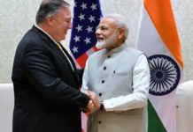 US Secretary Mike Pompeo Meets PM Modi US Secretary Mike Pompeo Meets PM Modi, Mike Pompeo In India, Mike Pompeo meets PM Narendra Modi, S Secretary of State Mike Pompeo meets PM Modi, Mike Pompeo meets Narendra Modi, Mango News, US General Secretary meets Modi,