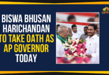 Biswa Bhusan Harichandan Takes Oath As AP Governor Today Biswa Bhusan Harichandan Takes Oath As AP Governor Today,Biswa Bhusan Harichandan To Take Oath As AP Governor Today, Biswa Bhushan Harichandan swear in as AP new Governor, New Governor to take oath today, Biswa Bhusan Harichandan latest news, AP new Governor latest update, Mango News, Governor Oath Ceremony, New AP governor Harichandan to take Oath,