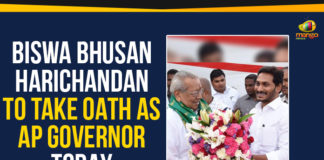 Biswa Bhusan Harichandan Takes Oath As AP Governor Today,Biswa Bhusan Harichandan To Take Oath As AP Governor Today, Biswa Bhushan Harichandan swear in as AP new Governor, New Governor to take oath today, Biswa Bhusan Harichandan latest news, AP new Governor latest update, Mango News, Governor Oath Ceremony, New AP governor Harichandan to take Oath,